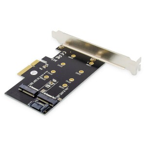 NGFF(M.2)/nVME  PCIe Karte NGFF/NVMe SSD M.2 Adapterkarte
