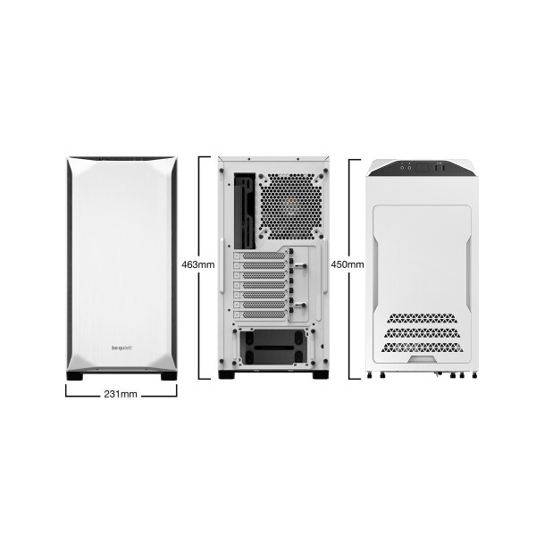Be Quiet! BGW35 - Tower - PC - Weiß - ATX,Mini-ATX,Mini-ITX - ABS Synthetik - Stahl - Gehärtetes Glas - 36,9 cm