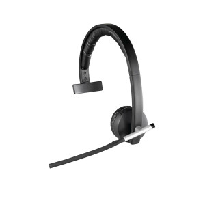 Logitech Wireless Headset Mono H820e - Kopfh&ouml;rer - Kopfband - B&uuml;ro/Callcenter - Schwarz - Monophon - Verkabelt