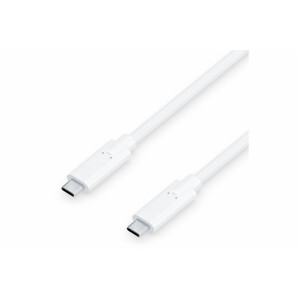 USB C Kabel3.1 (Gen2), 0,5m 5A, 10G, DP Alt Mode, wei&szlig;