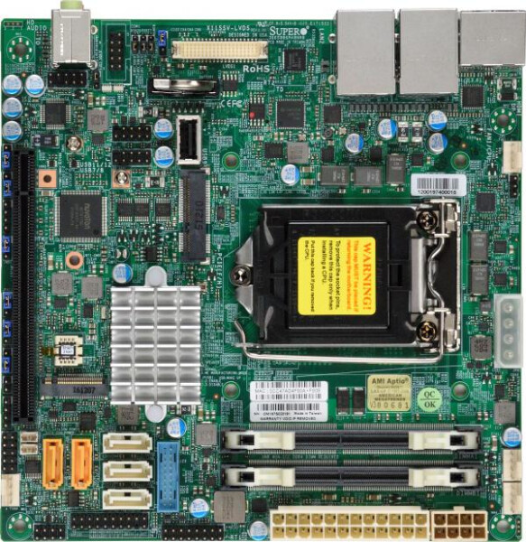 Supermicro X11SSV-LVDS - Intel - LGA 1151 (Socket H4) - 91 W - DDR4-SDRAM - 32 GB - 1.2 V