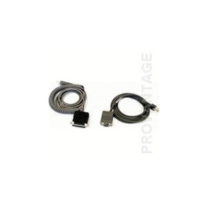 Datalogic CAB-434 RS232 PWR 9P Female Coiled - RS-232 - 9...