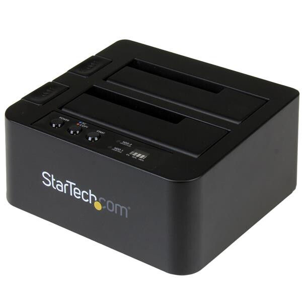 StarTech.com USB 3.1 (10 Gbit/s) Duplizierer Dockingstation für 2,5" & 3,5" SATA SSD/HDD Laufwerke - Clone / Kopierstation bis zu 28GB/min - Festplattenduplikator