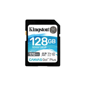 Kingston Canvas Go! Plus - 128 GB - SD - Klasse 10 - UHS-I - 170 MB/s - 90 MB/s