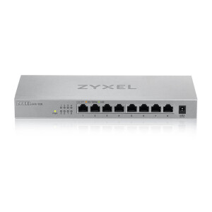 ZyXEL MG-108 - Unmanaged - 2.5G Ethernet (100/1000/2500) - Vollduplex - Wandmontage