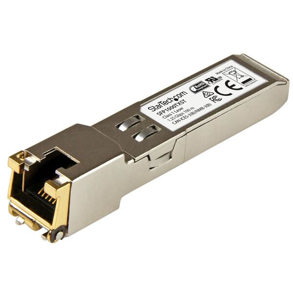 StarTech.com MSA konformes SFP Transceiver Modul - 1000BASE-TX - Kupfer - 1000 Mbit/s - SFP - TX - 100 m - IEEE 802.3z