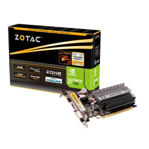 ZOTAC GeForce GT 730 2GB - GeForce GT 730 - 2 GB - GDDR3 - 64 Bit - 2560 x 1600 Pixel - PCI Express x16 2.0