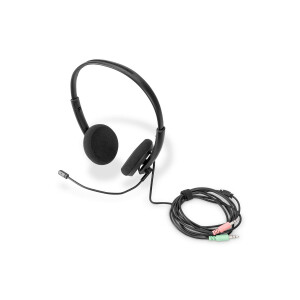 DIGITUS DA-12202 - Stereo Office Kopfhörer, On Ear,...