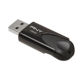 PNY Attach&eacute; 4 2.0 128GB - 128 GB - USB Typ-A - 2.0 - 25 MB/s - Dia - Schwarz