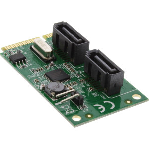 InLine Mini-PCIe 2.0 Karte - 2x SATA 6Gb/s - RAID 0,1,SPAN