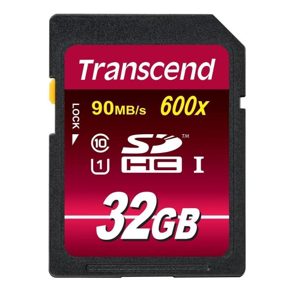 Transcend 32GB SDHC CL 10 UHS-1 - 32 GB - SDHC - Klasse 10 - MLC - 90 MB/s - Class 1 (U1)