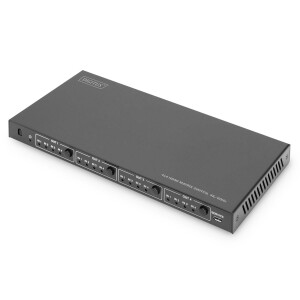 DIGITUS DS-55511 - 4x4 HDMI Matrix Switch, 4K/60Hz 18 Gps, HDR, EDID, Downscaler, HDCP 2.2