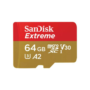 SanDisk Extreme microSDXC 64GB+SD Adapter 170MB/s 80MB/s...