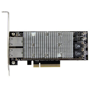 StarTech.com 2-Port PCIe 10GBase-T Ethernet Network Card w/ Intel X540 Chip - Netzwerkadapter - PCIe 2.0 x8 Low Profile