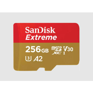 SanDisk Extreme microSDXC 256GB+SD Adapater 190MB/s...