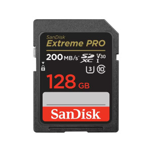 SanDisk Extreme PRO 128GB SDHC Memory Card 200MB/s 90MB/s...