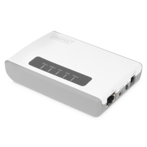 DIGITUS 2-Port USB 2.0 Wireless Multifunction Network Server, 300 Mbps
