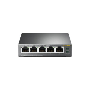 TP-LINK TL-SF1005P ungemanaged Fast Ethernet (10/100) Energie &Uuml;ber Ethernet (PoE) Unterst&uuml;tzung Schwarz Netzwerk-Switch