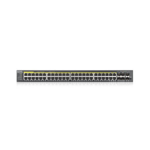 ZyXEL GS2220-50HP-EU0101F - Managed - L2 - Gigabit Ethernet (10/100/1000) - Power over Ethernet (PoE) - Rack-Einbau