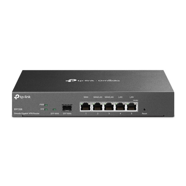 TP-LINK TL-ER7206 - Ethernet-WAN - Gigabit Ethernet - Schwarz