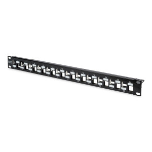 Patchpanel Modular 24port 1HE 19" 1HE, RAL9005,...