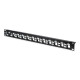 Patchpanel Modular 24port 1HE 19" 1HE, RAL9005, shielded v.