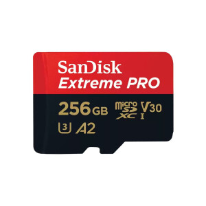 SanDisk Extreme PRO microSDXC 256GB+SD Adapter 200MB/s...
