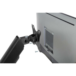DIGITUS DA-90425 - Single Gasdruckfeder Monitor-Wandhalter 32&quot;, 9 kg max, schwarz