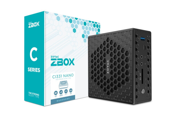 ZOTAC ZBOX CI331 NANO mini-pc Barebone Intel Core N5100 2xDDR4-2933 SATA III - Barebone - HDMI