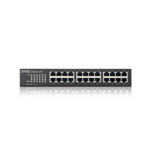 ZyXEL GS1100-24E - Unmanaged - Gigabit Ethernet (10/100/1000) - Rack-Einbau - Wandmontage