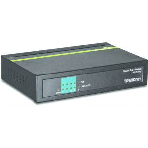 TRENDnet TPE-TG50g - Gigabit Ethernet (10/100/1000) - Vollduplex - Power over Ethernet (PoE)