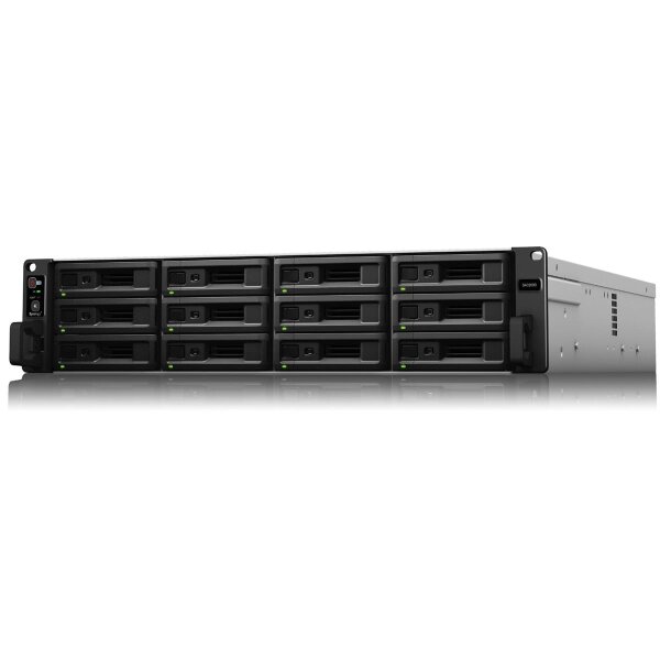 Synology RackStation SA3200D - NAS - Rack (2U) - Intel® Xeon® D - D-1521 - Schwarz - Grau