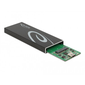 Delock 42003 - SSD-Geh&auml;use - M.2 - Serial ATA III - 6 Gbit/s - USB Konnektivit&auml;t - Schwarz
