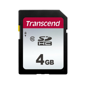 Transcend SDHC 300S 4GB - 4 GB - SDHC - Klasse 10 - NAND - 20 MB/s - 10 MB/s