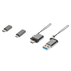 DIGITUS - DB-300510-000-G - USB Adapter 4in1 Set
