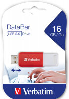 Verbatim USB 2.0 Stick&quot;DataBar&quot; 16 GB - RED (1)...