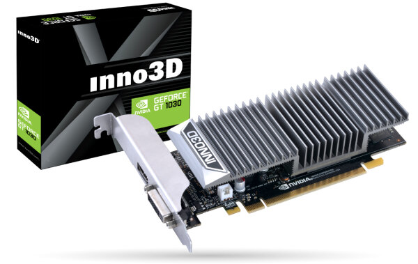 Inno3D N1030-1SDV-E5BL - GeForce GT 1030 - 2 GB - GDDR5 - 64 Bit - 4096 x 2160 Pixel - PCI Express 3.0