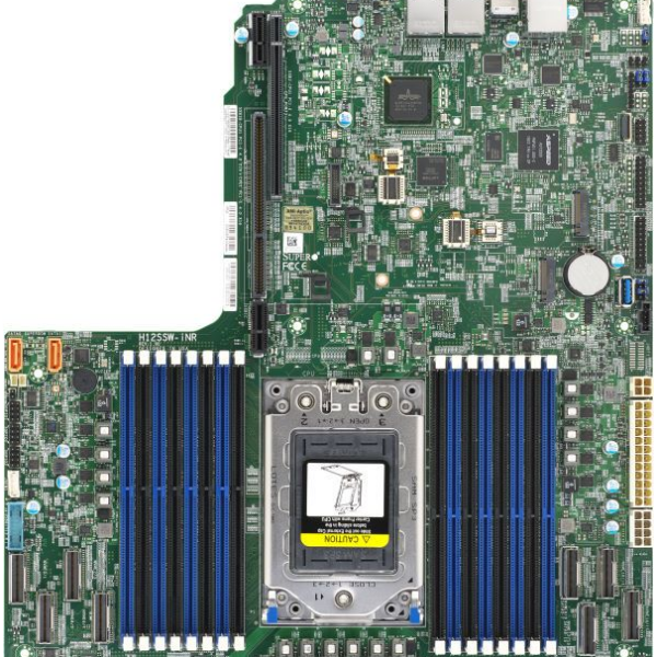Supermicro Server MB 1xSP3/Prop./3x10Gb LAN H12SSW-iNR retail - Mainboard - SATA 6 GB/s