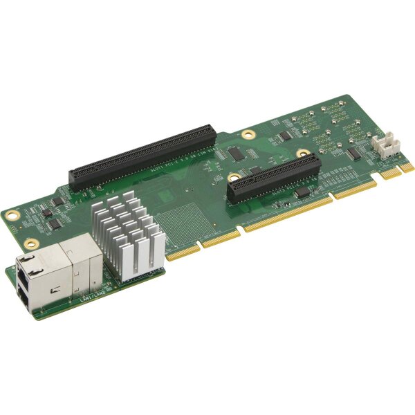 Supermicro AOC-2UR8N4-I2XT - Eingebaut - Verkabelt - PCI Express - Ethernet - 10000 Mbit/s - Grün