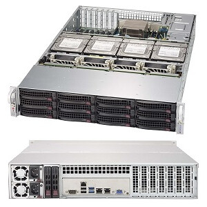 Supermicro SuperChassis 829HE1C4-R1K02LPB - Rack - Server - Schwarz - ATX,EATX - 2U - Festplatte - Netzwerk - Leistung - Stromausfall - System