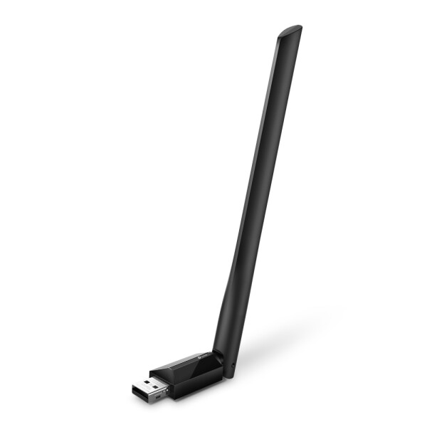 TP-LINK Archer T2U Plus - Eingebaut - Verkabelt - USB - WLAN - 600 Mbit/s - Schwarz