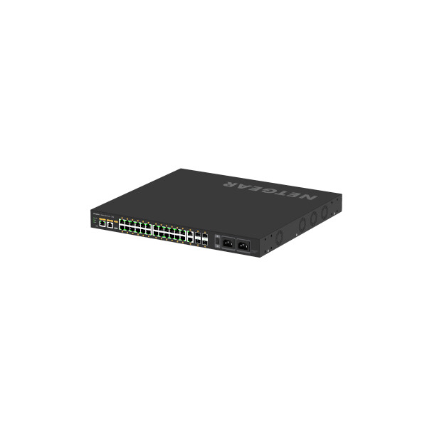 Netgear AV Line M4250-26G4F-PoE++ - Switch - L3 - Managed - 24 x 10/100/1000 PoE+++ 2 - Switch - 1 Gbps