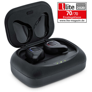 InLine PURE Air TWS - Bluetooth In-Ear Kopfh&ouml;rer mit True wireless Stereo - mit Qi-Case PowerBank