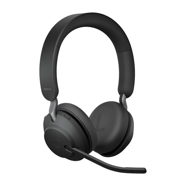 Jabra Evolve2 65 - UC Stereo - Kopfhörer - Kopfband - Büro/Callcenter - Schwarz - Binaural - Bluetooth-Pairing - Multi-key - Abspielen/Pause - Track < - Ortung > - Lautstärke + - Lautsärke -