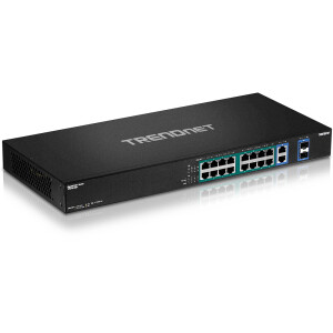 TRENDnet TPE-TG182F v1.0R - Unmanaged - Gigabit Ethernet (10/100/1000) - Vollduplex - Power over Ethernet (PoE) - Rack-Einbau - 1U