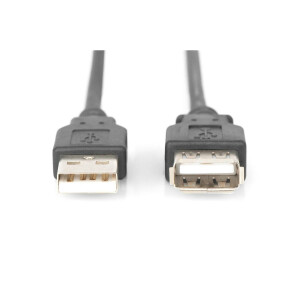 USB Verl. A/BU<>A/ST 5m UL zertifiziert,AWG28,2xgesch.