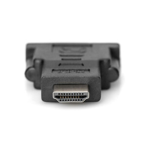 DIGITUS AK-330505-000-S - HDMI Adapter, Typ A - DVI-I(24+5) St/Bu, Full HD, sw