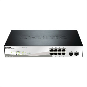 D-Link 10-Port Layer2 PoE Smart Managed Gigabit Switch|green 3.0 8x 10/100/1000Mbit/s - Switch - 1 Gbps