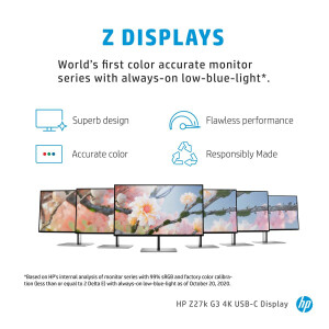 HP Z27k G3 - 68,6 cm (27 Zoll) - 3840 x 2160 Pixel - 4K Ultra HD - 5 ms - Silber