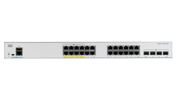 Cisco Catalyst C1000-24P-4G-L - Managed - L2 - Gigabit Ethernet (10/100/1000) - Vollduplex - Power over Ethernet (PoE)